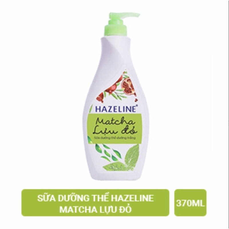 Sữa dưỡng thể Hazeline matcha lựu đỏ 140ml, 230ml
