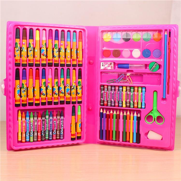[FLASH SALE GIỜ VÀNG] Hộp Bút Tô Màu 86 Món Xinh Xắn Cho Bé, Phát Triển Tư Duy, Năng Khiếu Hội Họa, Sáng Tạo Cực AN TOÀN Cho Bé