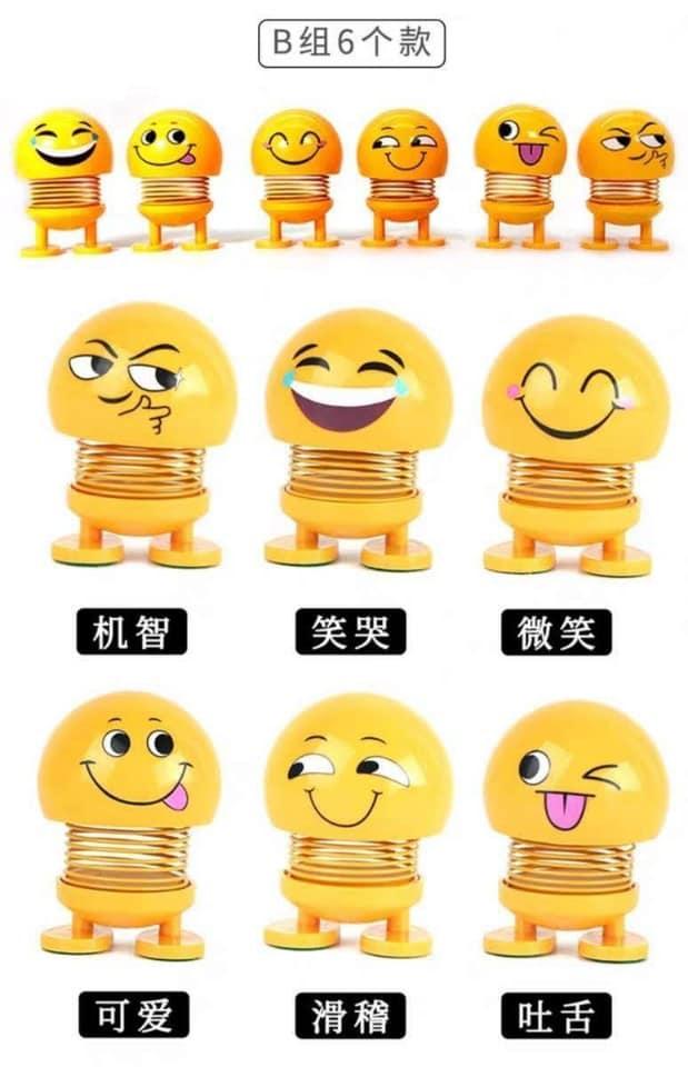 Thú nhún lò xo Emoji nhiều cảm xúc, đồ chơi trẻ em, trò chơi giải trí xả stress -Hàng Cực Rẻ