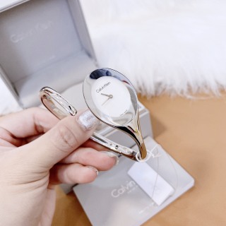 Đồng hồ Nữ chính hãng Calvin Klein (CK) Embrace K4Y2L116 Size 31x25mmMặt trắng-Máy Pin-Dây kim loại thép cao cấp thumbnail
