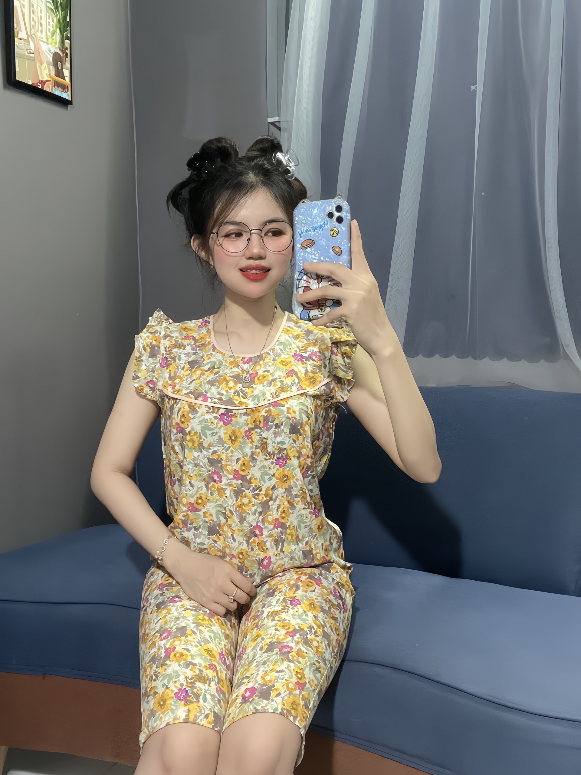 Đồ bộ kate lụa mặc nhà