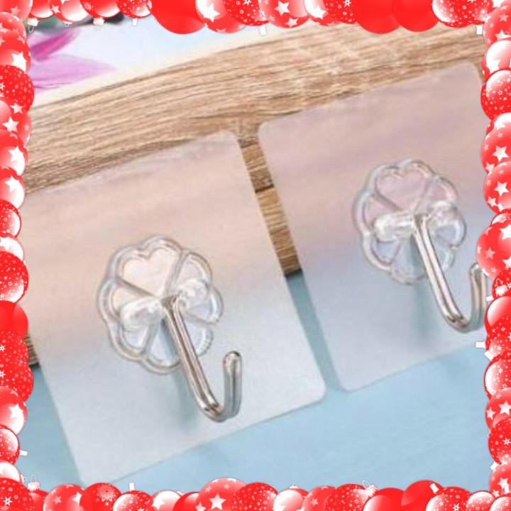 [CHỊU LỰC 5-10Kg] Combo 30 MÓC DÁN TƯỜNG CHỊU LỰC TRONG SUỐT THẦN THÁNH (HÀNG LOẠI DÀY, ĐẸP)