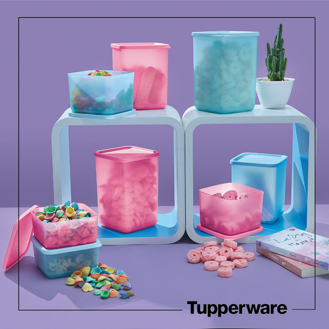 Bộ Hộp Bảo Quản Thực Phẩm Tupperware Pop Fiesta (8 hộp)
