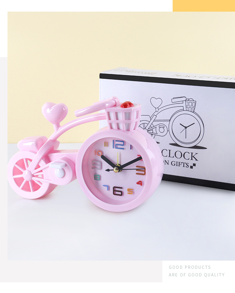 Đồng hồ báo thức để bàn hình XE ĐẠP dễ thương
