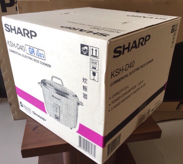 Nồi cơm điện Sharp KSH-D40V-nắp rời 3.8l