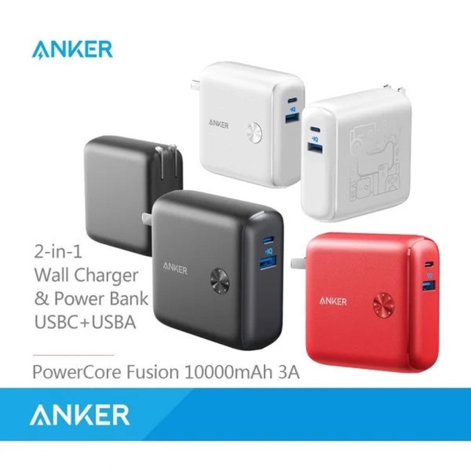 [LaoHac Store] Pin dự phòng Anker Powercore Fusion 10000mAh Type C