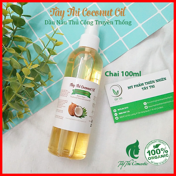 [HCM]Dầu Dừa Nấu Thủ Công Tây Thi Chai 100ml