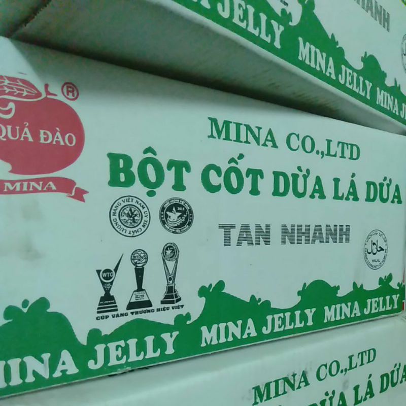 bột cốt dừa LÁ DỨA MinaCo hiệu qủa đào( GÓI 50 GRAM)