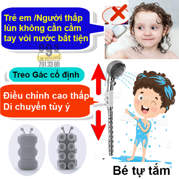 Bathroom Suction Cup Bracket Suction Cup Holder for Shower for over the Wall Durable Reusable Silicone Punch-free Shower Head Holder Reusable Durable Suction Cup Shower Bracket Mount Bathroom Wall Rack Stand Bathroom Accesso