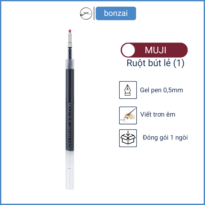 Ngòi bút gel Muji 0.38 0.5mm