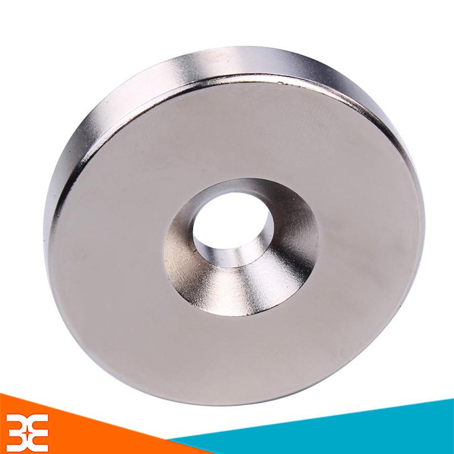 Nam Châm Đất Hiếm Tròn Có Lỗ 10x3 Lỗ 3mm