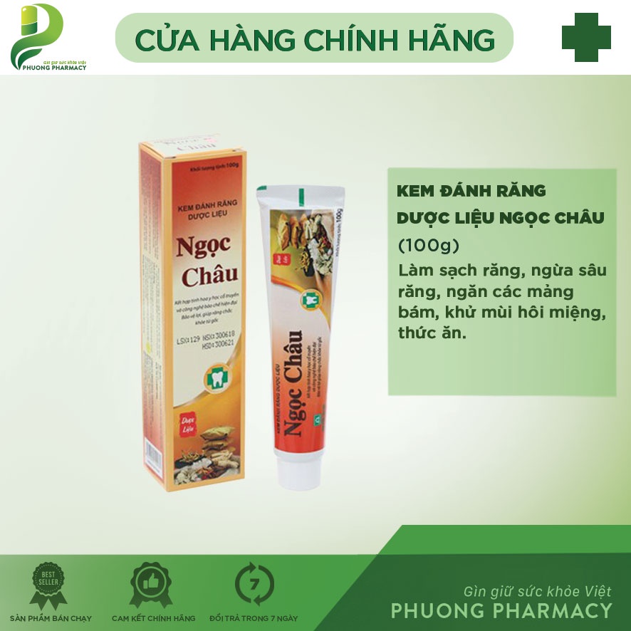 Kem đánh răng dược liệu Ngọc Châu P069