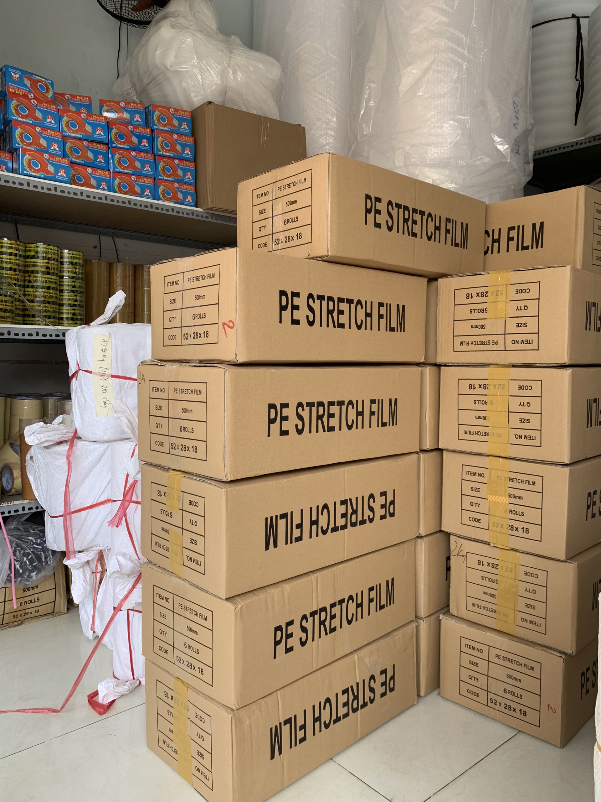 Màng Quấn PE Nặng 1,5kg Khổ 25cm