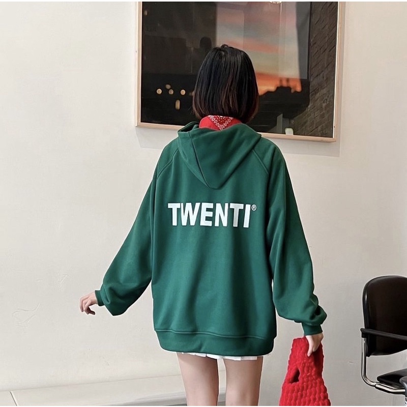 [Nhập Lazxuhuong03 - Giảm 40k/299k]ÁO HOODIE TWENTI NỈ COTTON IN BASIC