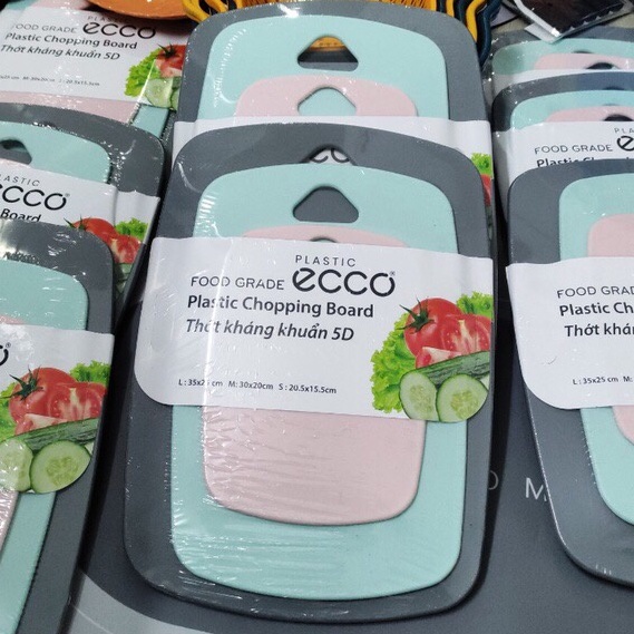 Bộ Thớt Nhựa PP Kháng Khuẩn Ecco
