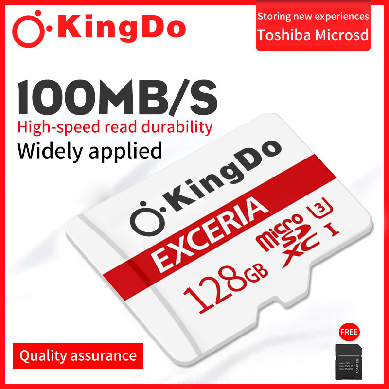 128GB  Memory Micro SD Card HC Class 10 128G + Reader  Đồng hồ LED quà tặng