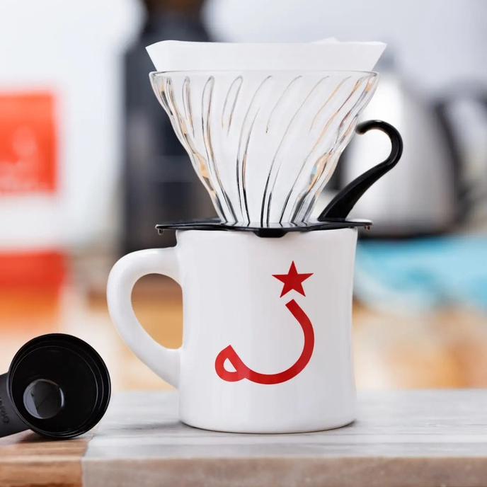 Phễu Pha Cà Phê Thủy Tinh Hario V60 Coffee Dripper