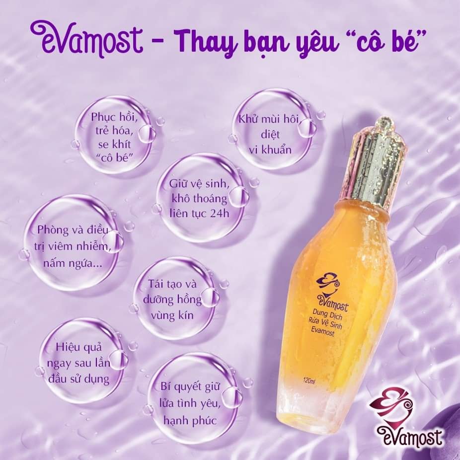 Dung Dịch Vệ Sinh Phụ Nữ Evamost 120ml