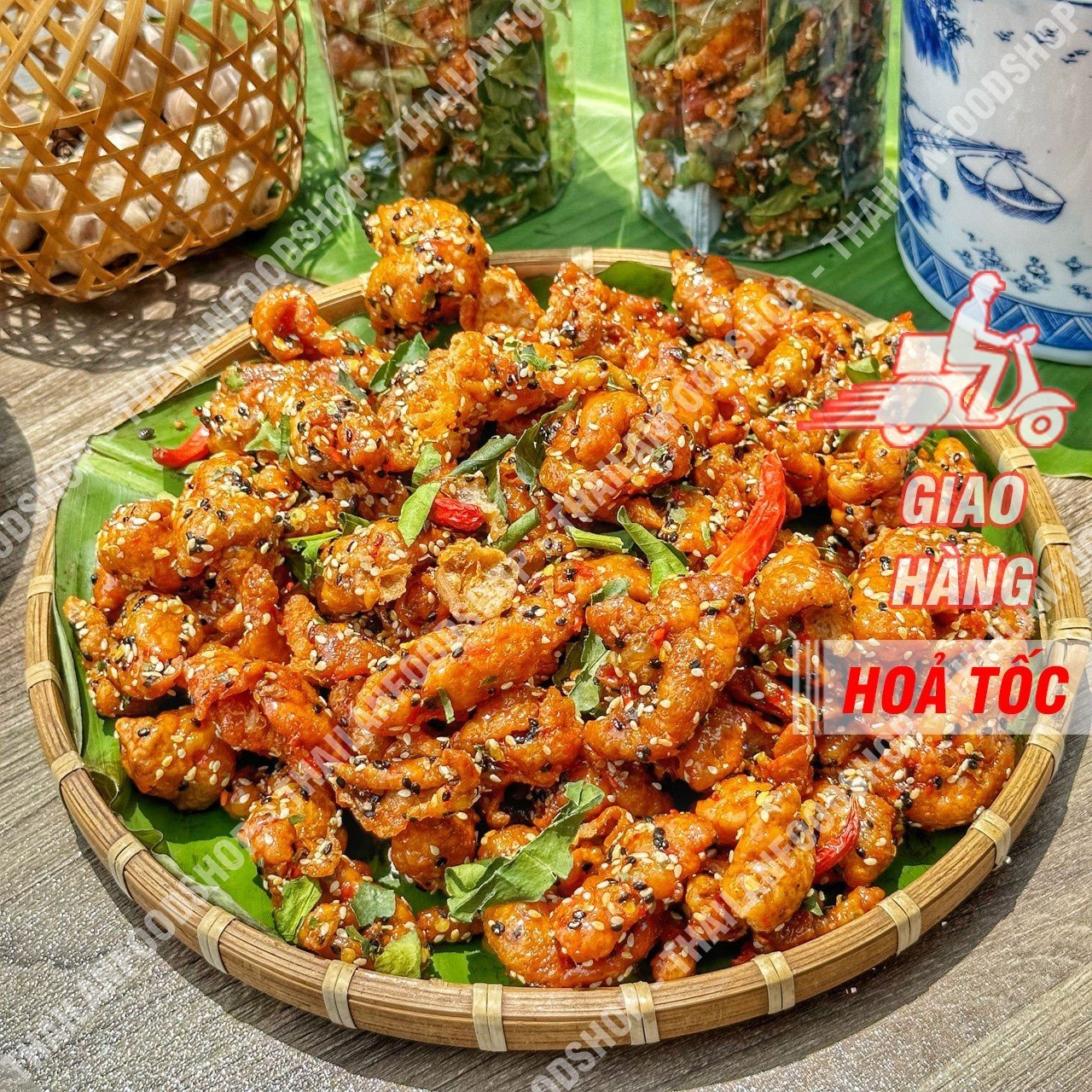 Da Gà Sấy Giòn Sốt Chanh Dây Lon 250Gram