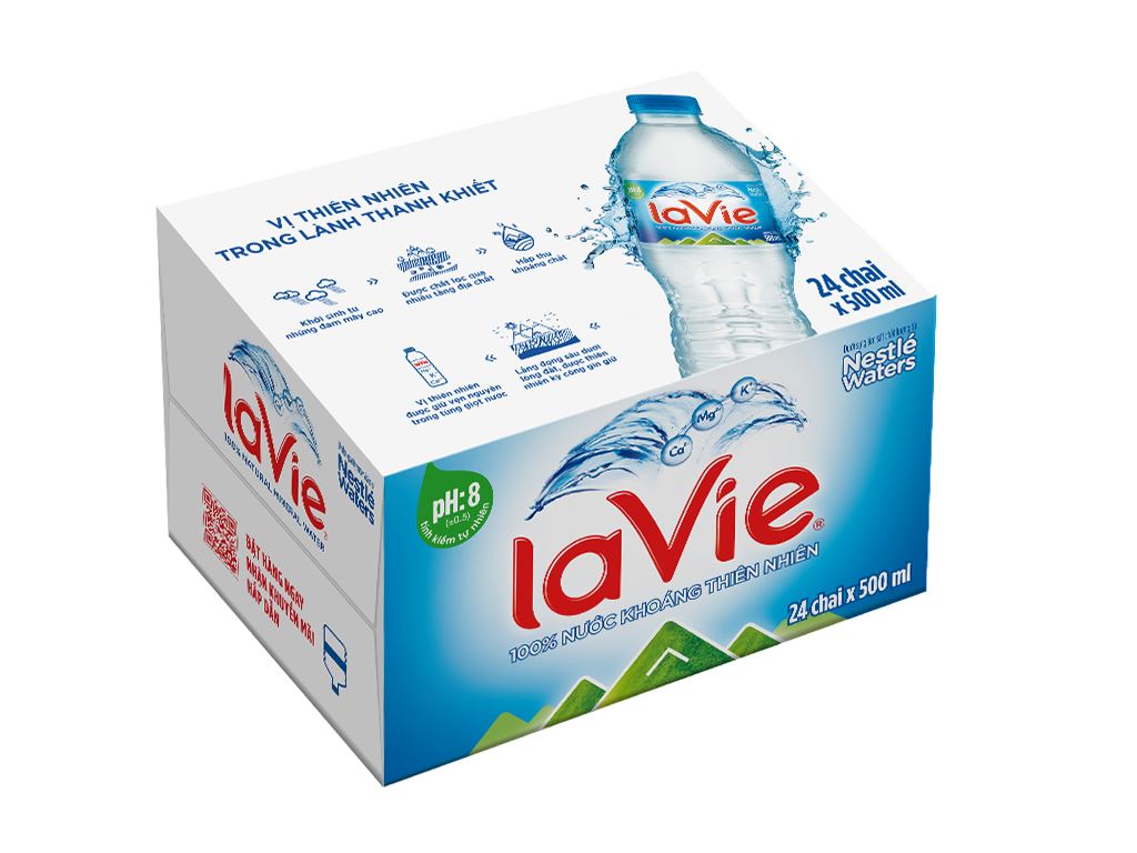 Nước khoáng Lavie 500ml - Thùng 24 chai