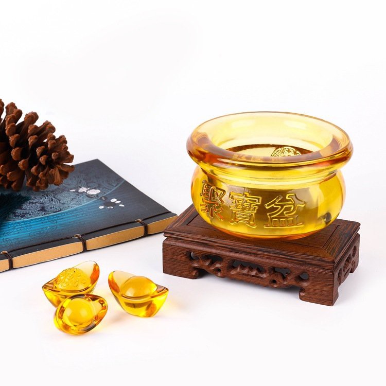 Bát Tụ Bảo chiêu tài Phong Thủy_Không Kèm Thỏi Vàng- size 5