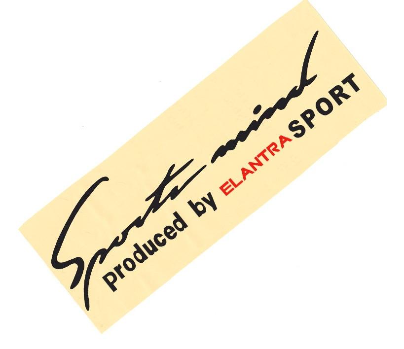 Tem sport mind dán xe ô tô Elantra