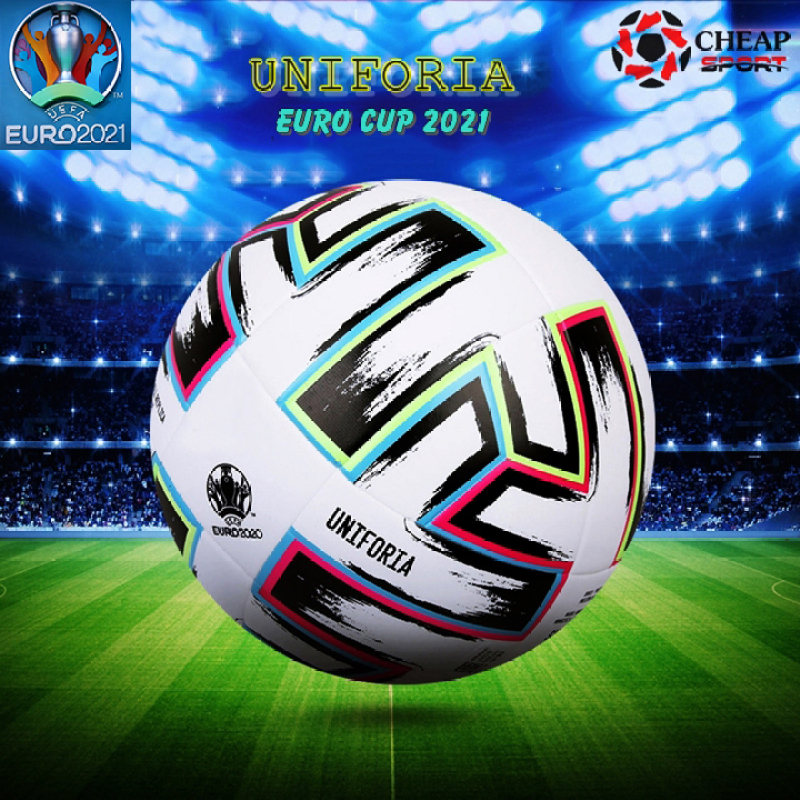 Quả Bóng Đá Uniforia Euro Cup 2021 Size 4 5 Phù Hợp Sân Cỏ Nhân Tạo Và Sân Cỏ Tự Nhiên (Bóng Đúc Da PU Cao Cấp)