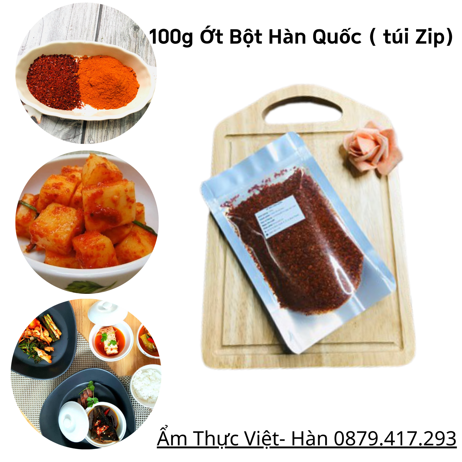 100G ỚT BỘT HÀN QUỐC NONG WOO ( Loại ngon )- vảy