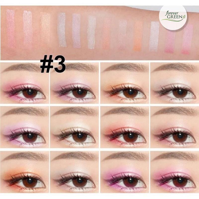 Bộ sáp bóng mắt highlight 12 thỏi Maycreate MC192
