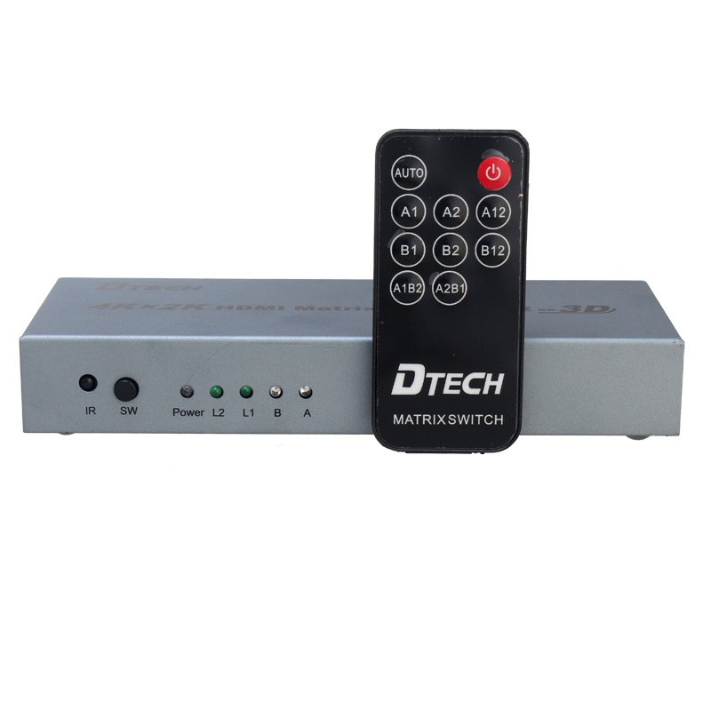 Bộ gộp hdmi matrix 2-2 dtech dt-7422