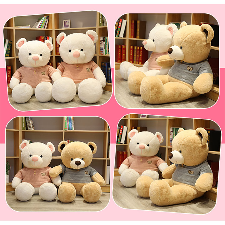 Gấu bông teddy áo len cực lớn siêu đẹp