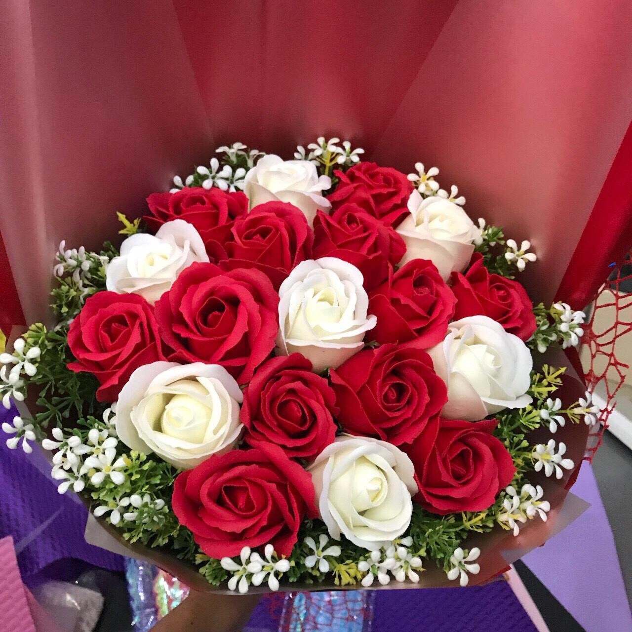 [HCM]Hoa hồng sáp thơm bó theo yêu cầu