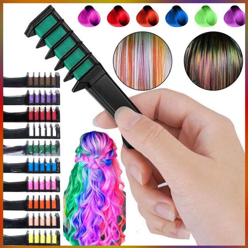 Lược Nhuộm Tóc Tạm Thời Dễ Sử Dụng (07 Màu Thời Trang Cá Tính) 14G/Chiếc