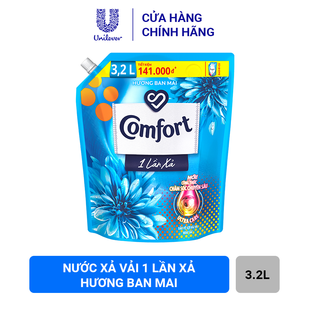 >> SO SÁNH GIÁ NƯỚC XẢ COMFORT ĐẬM ĐẶC MỘT LẦN XẢ HƯƠNG BAN MAI TÚI 800ML | Shopee Lazada Sendo Tiki | Nên mua ở đâu rẻ nhất 64 Túi Nước Xả Làm Mềm Vải Comfort Chăm Sóc Chuyên Sâu Đậm Đặc Một Lần Xả Hương Ban Mai (3.2l)