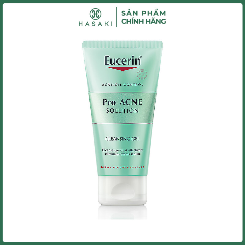 Sữa Rửa Mặt Eucerin Dành Cho Da Mụn ProAcne Solution Cleansing Gel 200ml