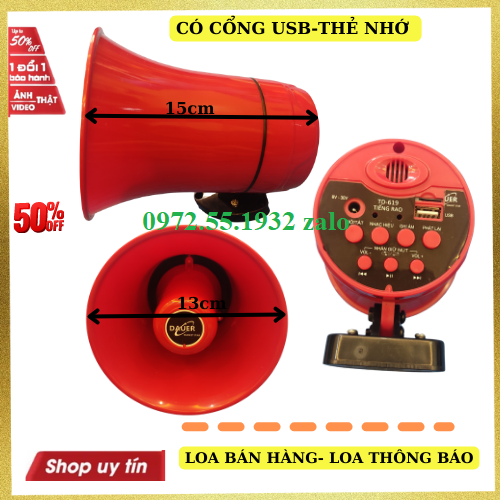 Loa dao - Loa bán hàng - Loa thông báo 20W - Loa thông báo - có độ cao