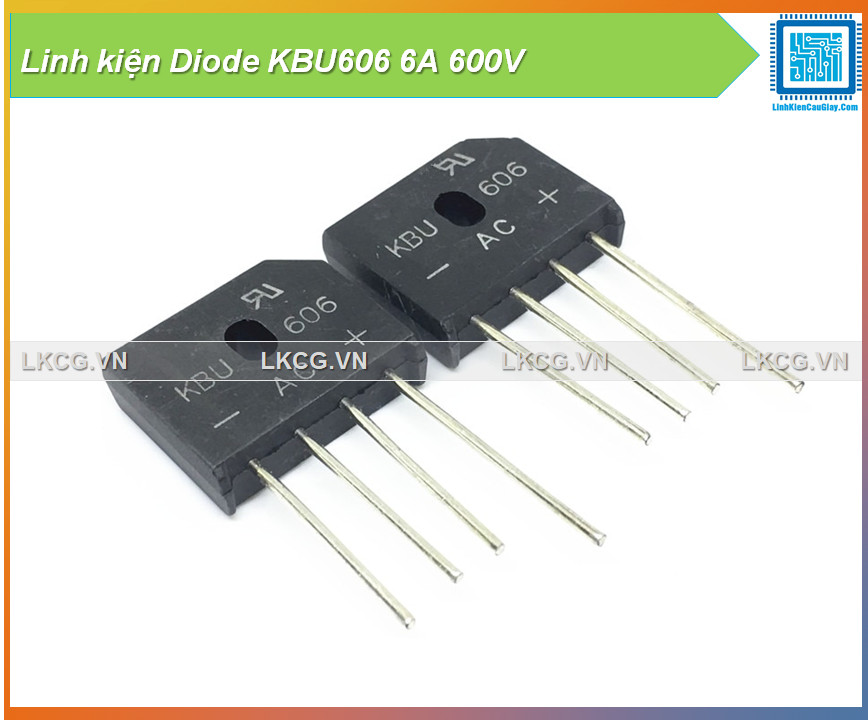 Linh kiện Diode KBU606 6A 600V