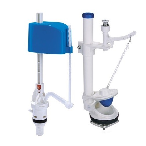 Bộ xả cấp nước bồn cầu Tay gạt bằng nhựa cao cấp Hùng Anh - Bộ xả cấp nước bồn cầu
