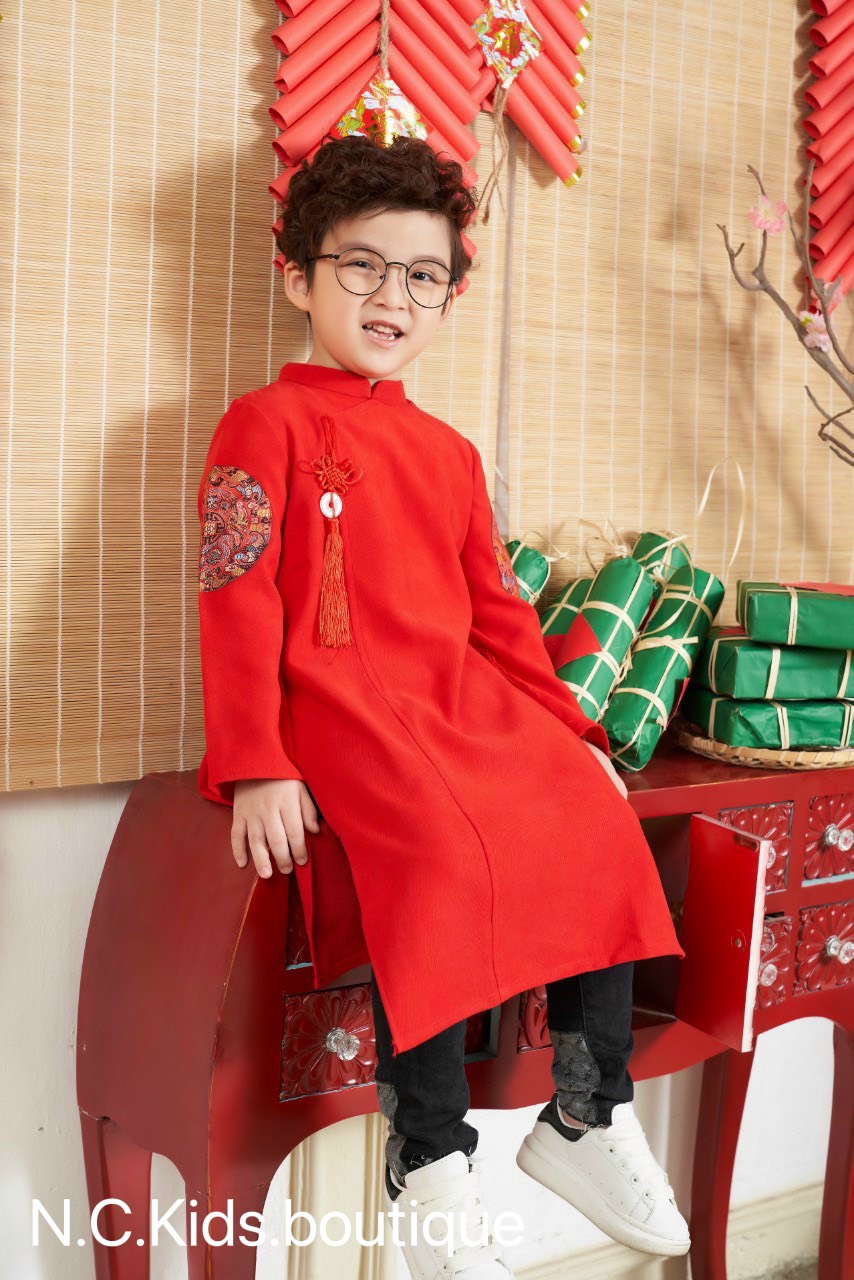 ÁO DÀI TRUYỀN THỐNG CHO BÉ TRAI ( SIZE 1TUỔI - 4 TUỔI)