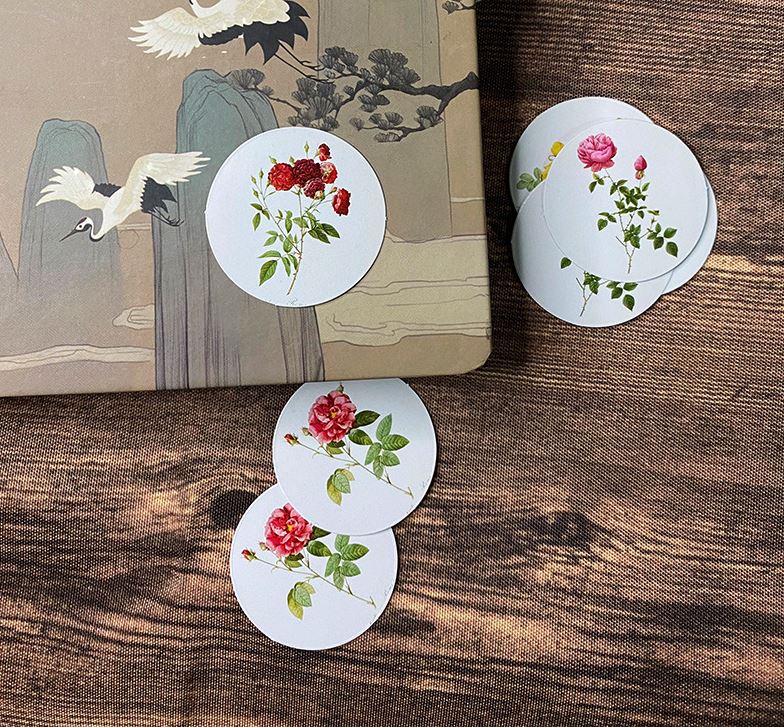 Bộ 46 Sticker Hàn Quốc Hoa Lá trang trí E33