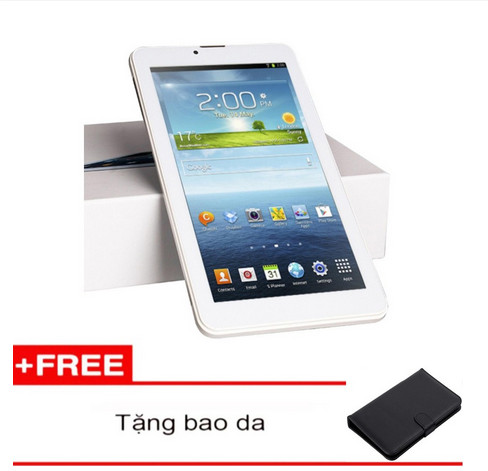 Máy tính bảng Twinmos 1G Ram, 16G Rom (3G, Wifi, 2 SIM) + Màn hình 7inch IPS (độ phân giải 1024 x 600) cho hình ảnh rõ nét hơn màn hình HD Tặng bao da