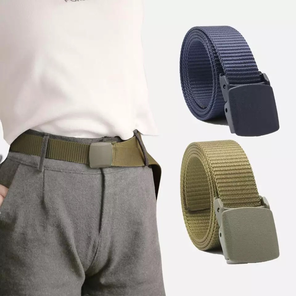 [HCM]Dây lưng kiểu lính mặt nhựa