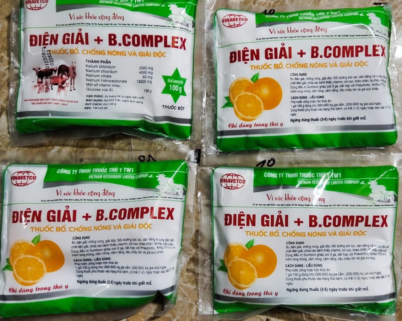 B Complex bổ dưỡng, tăng lực vật nuôi