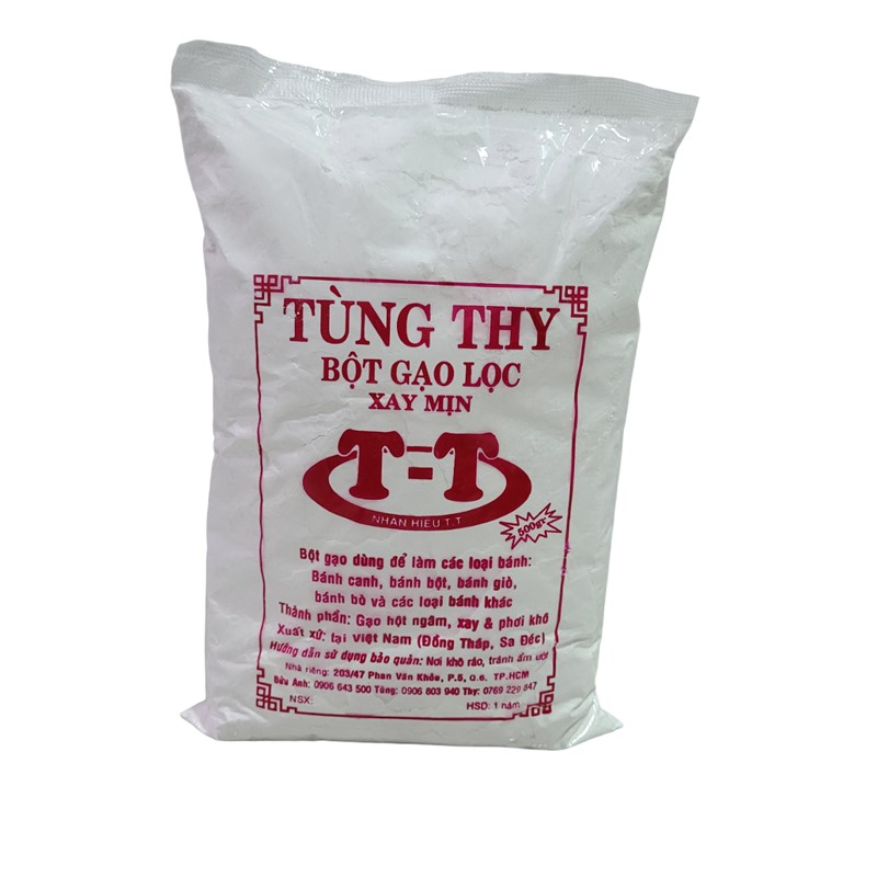 Túi 500gr bột gạo lọc xay mịn cao cấp