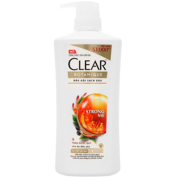 Dầu gội sạch gàu Clear thảo dược 650G