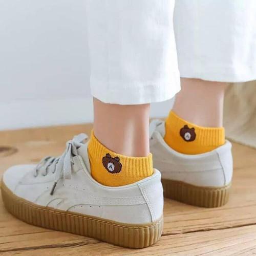 Combo 10 đôi Tất Gấu Brown Hot Hit kèm túi ZIP