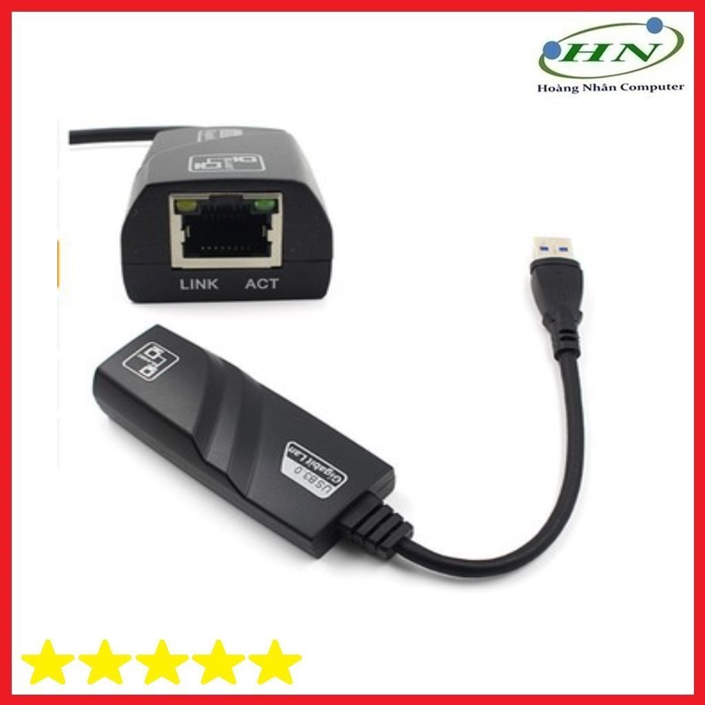 Cáp chuyển đổi usb 3.0 to lan 10-100-1000 mbps gigabit - usb sang lan-ul2