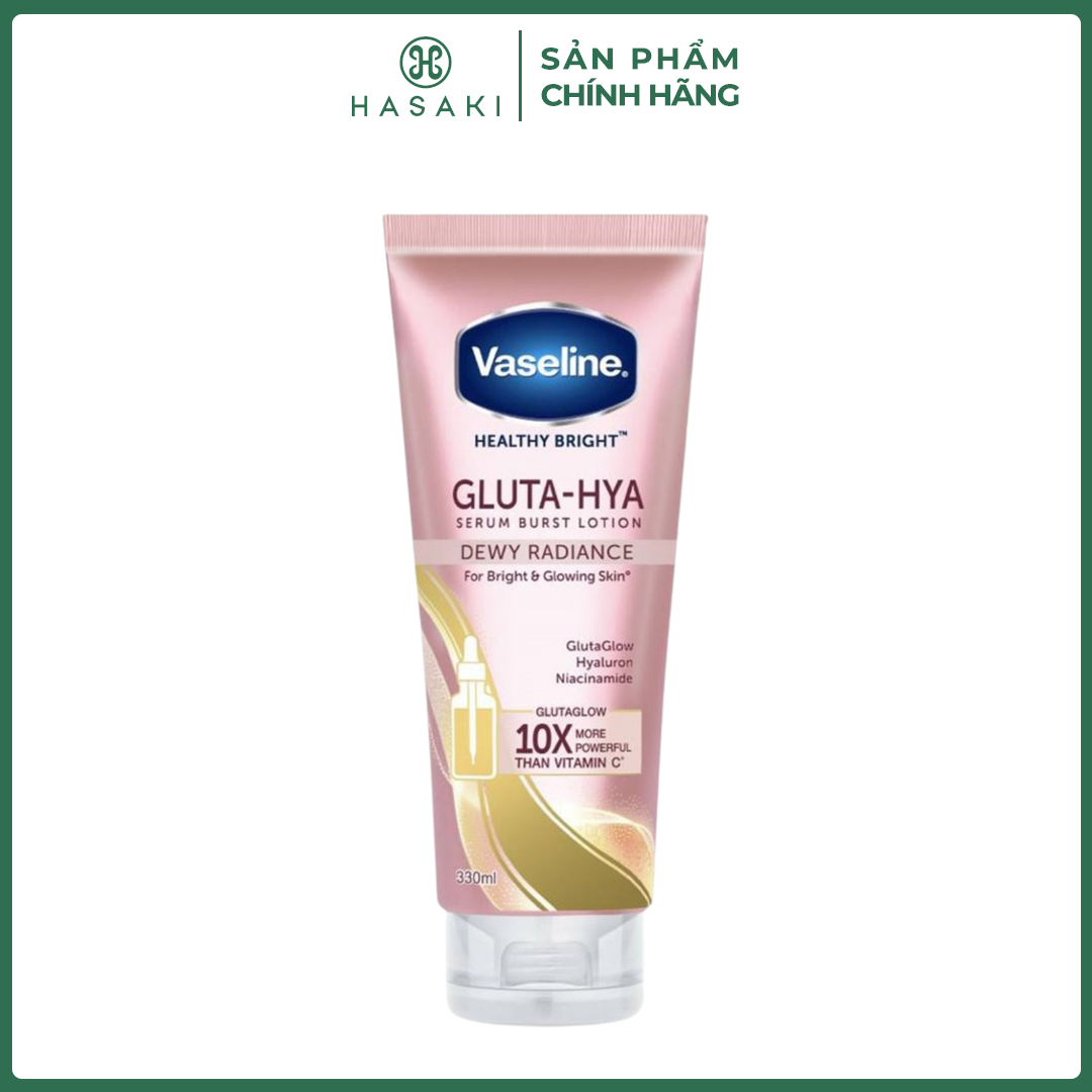 Sữa dưỡng thể vaseline sáng da chuyên sâu ban đêm 330ml hasaki sản phẩm chính hãng