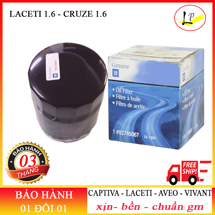 [ xịn, chuẩn gm] LỌC DẦU XE CAPTIVA, GENTRA, AVEO, CRUZE, LACETTI, VIVANT MÃ 93745067 | xịn - chuẩn - đẹp| lọc dầu captiva, lọc nhớt captiva,lọc nhớt gentra, lọc nhớt xe cruze, lọc nhớt xe lacetti, lọc xe aveo, phụ tùng xe captiva,lọc dầu ô tô