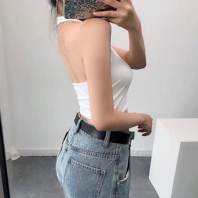 Áo yếm croptop chất thun borip - Z3U